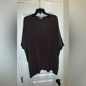 Sympli Charcoal V-Neck Top